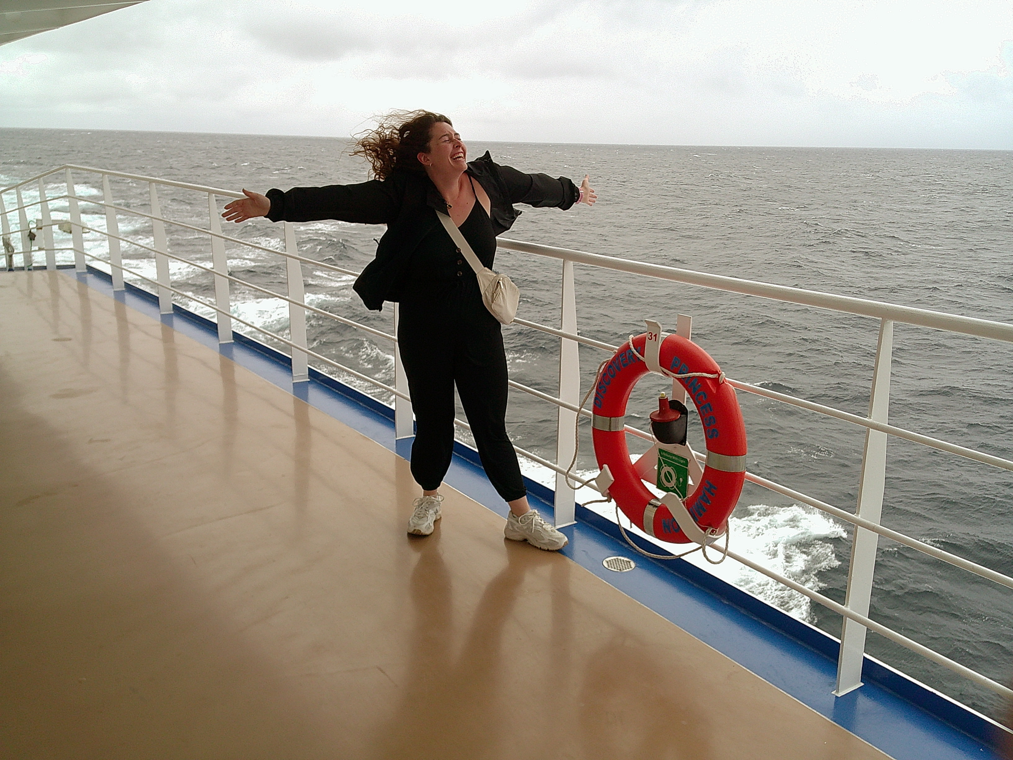 Cruise deck open ocean