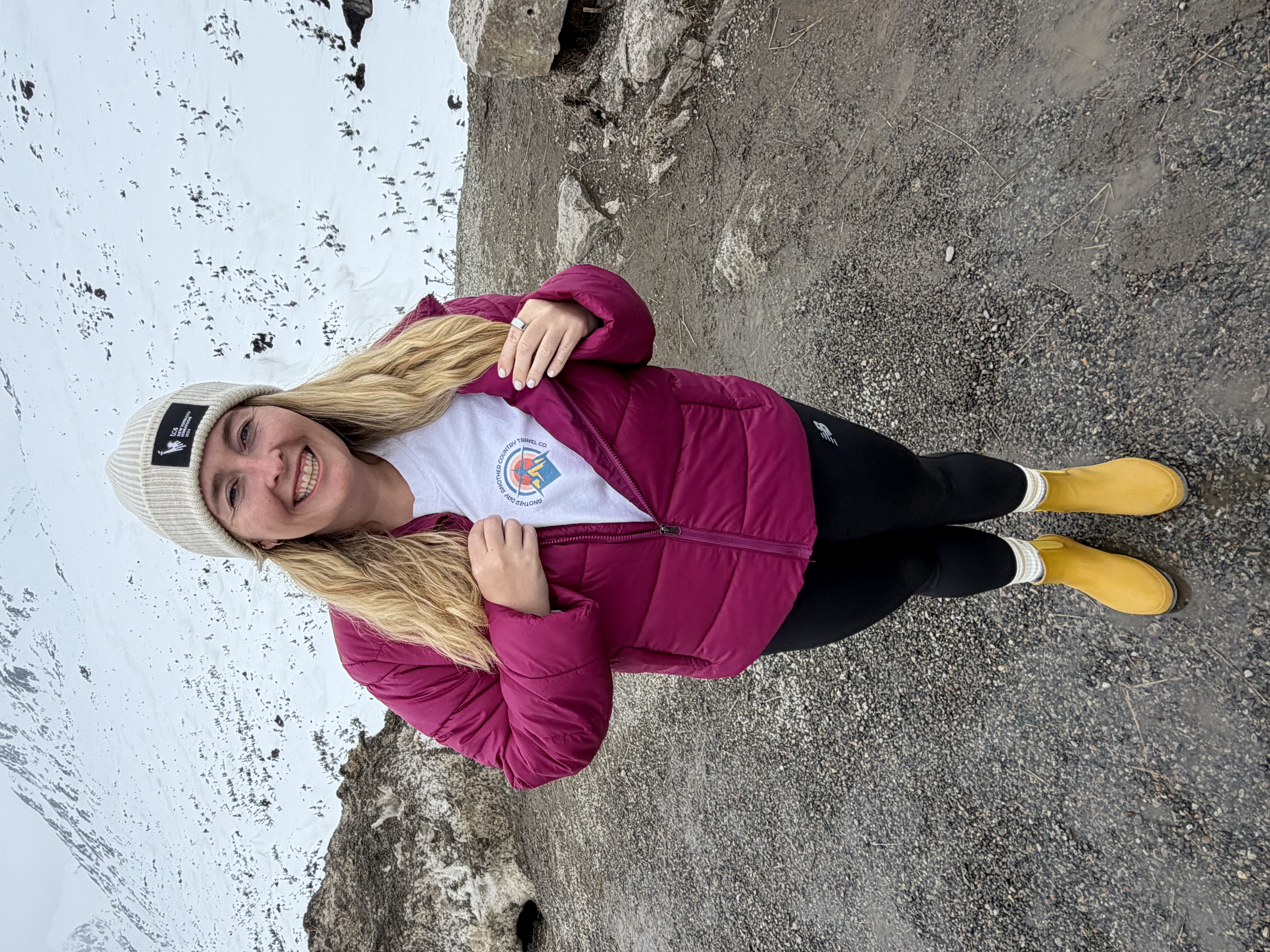 Liz Hayes in the mountains